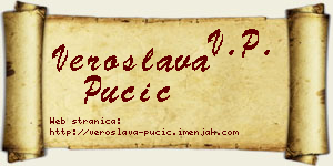 Veroslava Pučić vizit kartica